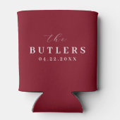 Proost op Wine Red Wedding Koelbox/Coozie Blikjeskoeler (Achterkant)