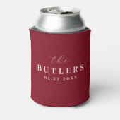 Proost op Wine Red Wedding Koelbox/Coozie Blikjeskoeler (Blikje Achterkant)