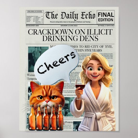 Proost - opdrinken poster (Voorkant)