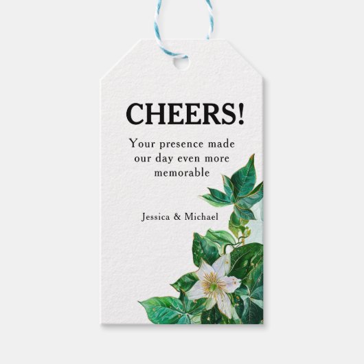 💍 Proost! Passiflora Serenity Cadeaulabel (Voorkant)