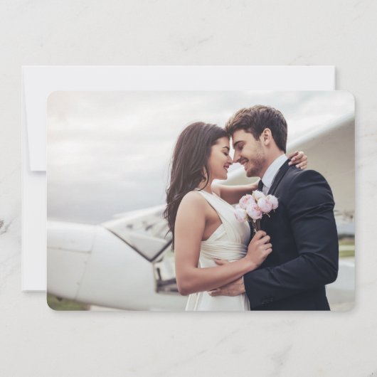 Proost Proost Hoera 2 Foto Verlovingsfeest Uitnodi Save The Date (Achterkant)