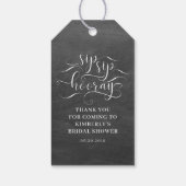 Proost Proost Hoera Bruiloft Feest Cadeaulabel (Achterkant)