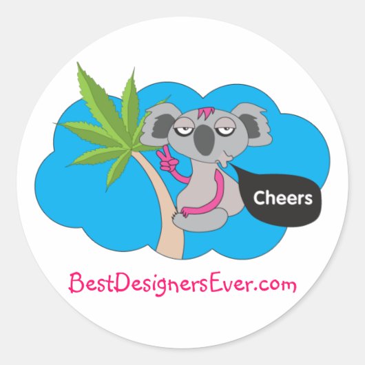 Proost Ronde Sticker (Voorkant)