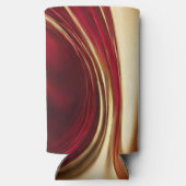 Proost- Rood en Goud-Modern Abstract- Seltzer Blikjeskoeler (Achterkant)