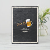 Proost Rustiek Bier Mijlpaal Verjaardag Bedankkaart (Staand voorkant)