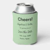Proost save de datum eenvoudige minimale moderne e blikjeskoeler (Blikje Achterkant)