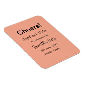 Proost save de datum eenvoudige minimale moderne e magneet (Rechterzijde)