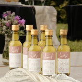 Proost Script Terracotta dank u bruiloft gunst Wijn Etiket