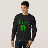 Proost Shamrock St Patricks Dag Klinkt Iers Mannen Trui (Voorkant volledig)