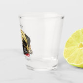 Proost Shotglas met Grappige Pug Hond - Aangepaste Shot Glas (Rechts)