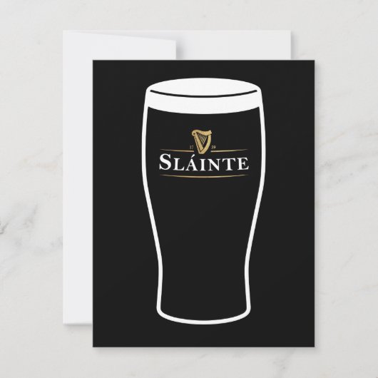 Proost St. Patrick's Day Bier Kaart (Voorkant)