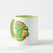 Proost St. Patrick's Day Shamrock 21ste Verjaardag Mok (Voorkant links)