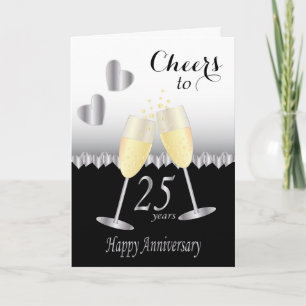 Proost ter ere van 25-jarig jubileum kaart