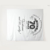 Proost ter ere van 70ste verjaardag Foto-achtergro Wandkleed (Voorkant (horizontaal))