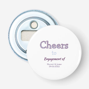 proost ter gelegenheid van de verloving van naam p button flesopener