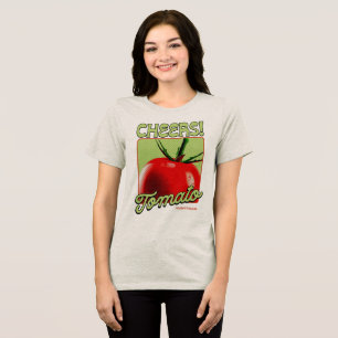 Proost Tomaat Retro Pop Art Tri-Blend Shirt