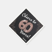 Proost tot de 60 jaar! 60e verjaardag servet (Hoek)