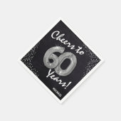 Proost tot de 60 jaar! 60e verjaardag servet (Hoek)