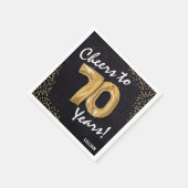 Proost tot de 70 jaar! 70e verjaardag servet (Hoek)