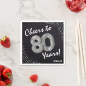 Proost tot de 80 jaar! 80e verjaardag servet (Insitu)