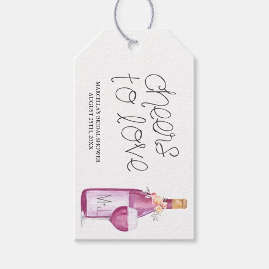 Proost tot liefde cadeaulabel (Voorkant)