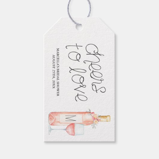 Proost tot liefde cadeaulabel (Voorkant)