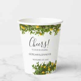 Proost Trouw citroenen tafelgerei & decoratie Papieren Bekers