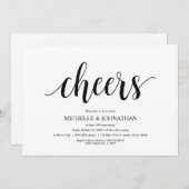 Proost, uitnodigingen voor huwelijksjubileumfeest (Voorkant / Achterkant)