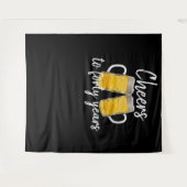 Proost veertig jaar bierliefhebber man wandkleed (Voorkant (horizontaal))