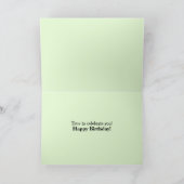 Proost Verjaardagskrans  Bloemen Happy Kaart (Binnen)