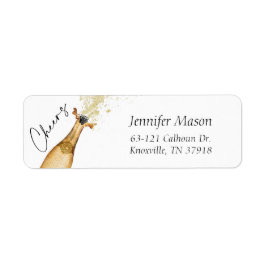 Proost Verjaardagsuitnodiging Retouradres Etiket