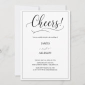 Proost voor altijd Elegant Minimalistisch Eenvoudi Kaart (Voorkant)