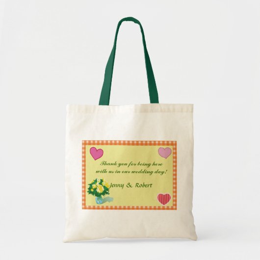 Proost voor bruiloft op landstijl tote bag (Voorkant)