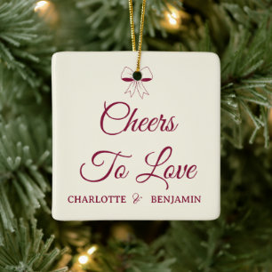 Proost Voor De Liefde Bourgondië Schrift Ivoor Boo Keramisch Ornament