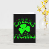 Proost Voorders Ierse St. Patrick's Dag Shamrock T Kaart (Gele Bloem)