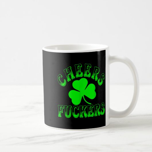 Proost Voorkant Iers St Patricks Dag Shamrock T-sh Koffiemok (Rechts)