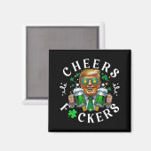Proost Voorlopers St. Patrick's Dag Grappig Drinke Magneet (Voorkant / Achterkant)