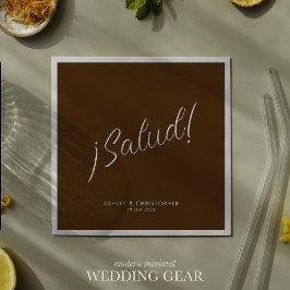 Proost! Walnot Bruin Minimal Elke Gelegenheid Cock Servet