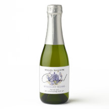 Proost Waterverf Paarse Theepot Bruidsuitnodiging