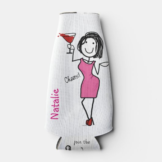 Proost, we gaan feesten! flesjeskoeler (Voorkant)