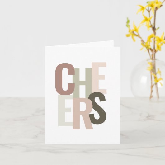 Proost! Wenskaart Kaart (Gele Bloem)