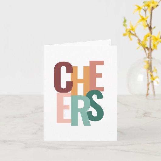 Proost! Wenskaart Kaart (Gele Bloem)