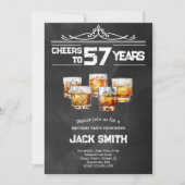 Proost Whiskey volwassenen uitnodiging voor verjaa (Voorkant)