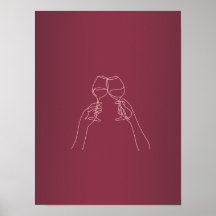 Proost Wijn Poster