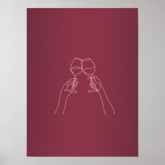 Proost Wijn Poster