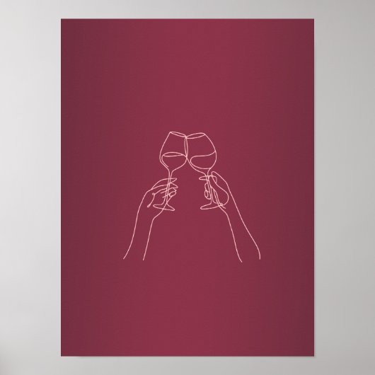 Proost Wijn Poster (Voorkant)