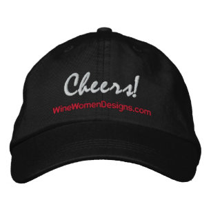 Proost! Wine Women Designs Donker Geborduurde Pet