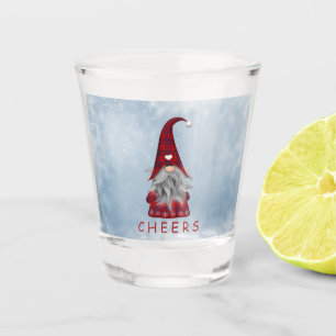 PROOST Zwarte en rode Pset Holiday Elf Shot Glas