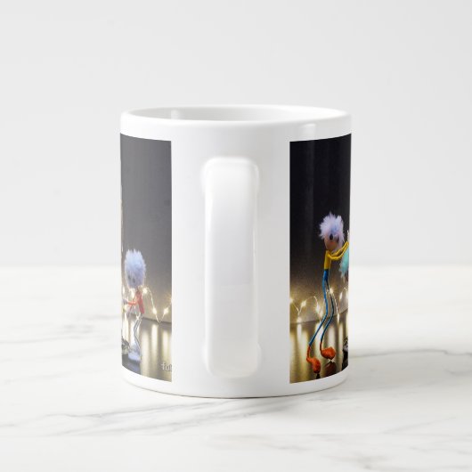 Proostende Fubby's die wat te vieren hebben. Grote Koffiekop (Achterkant)