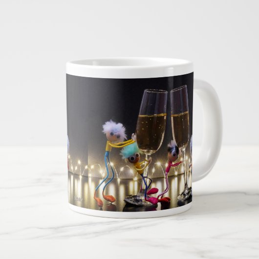 Proostende Fubby's die wat te vieren hebben. Grote Koffiekop (Voorkant rechts)